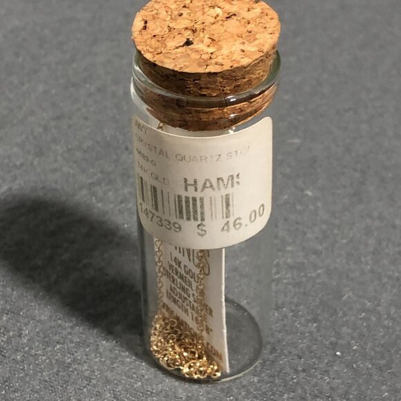 Kris Nations 14k Gold Filled Hamsa w/stone Pendant Necklace 18" - Picture 6 of 6